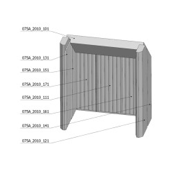 Šamotová komora komplet KV 075 02 (B)  